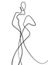 LADY LINE ART