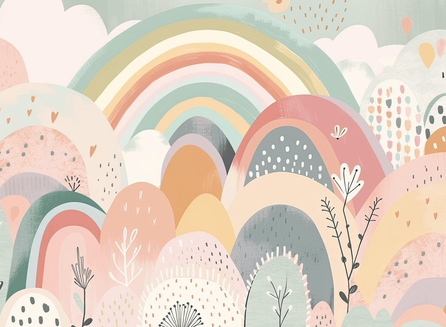 CUTE RAINBOW CANVAS