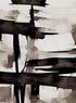 ABSTRACT BEIGE AND BLACK NO2 CANVAS