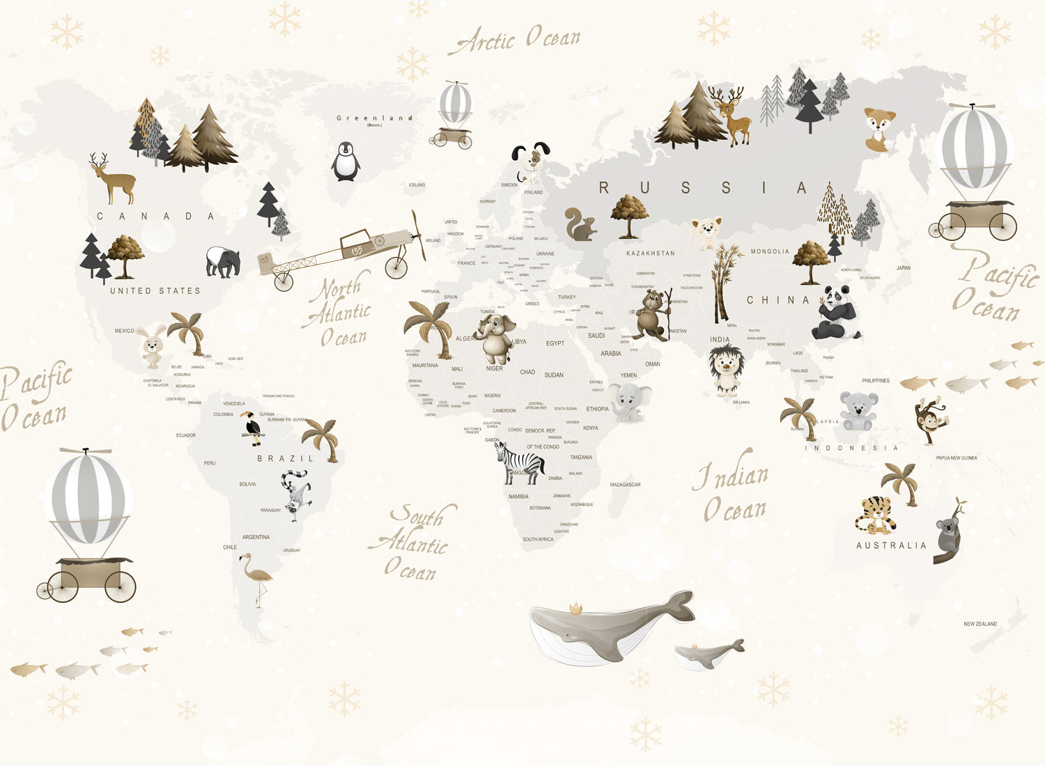 CUTE WORLD MAP