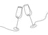 CHEERS LINE ART