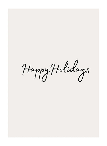 HAPPY HOLIDAYS