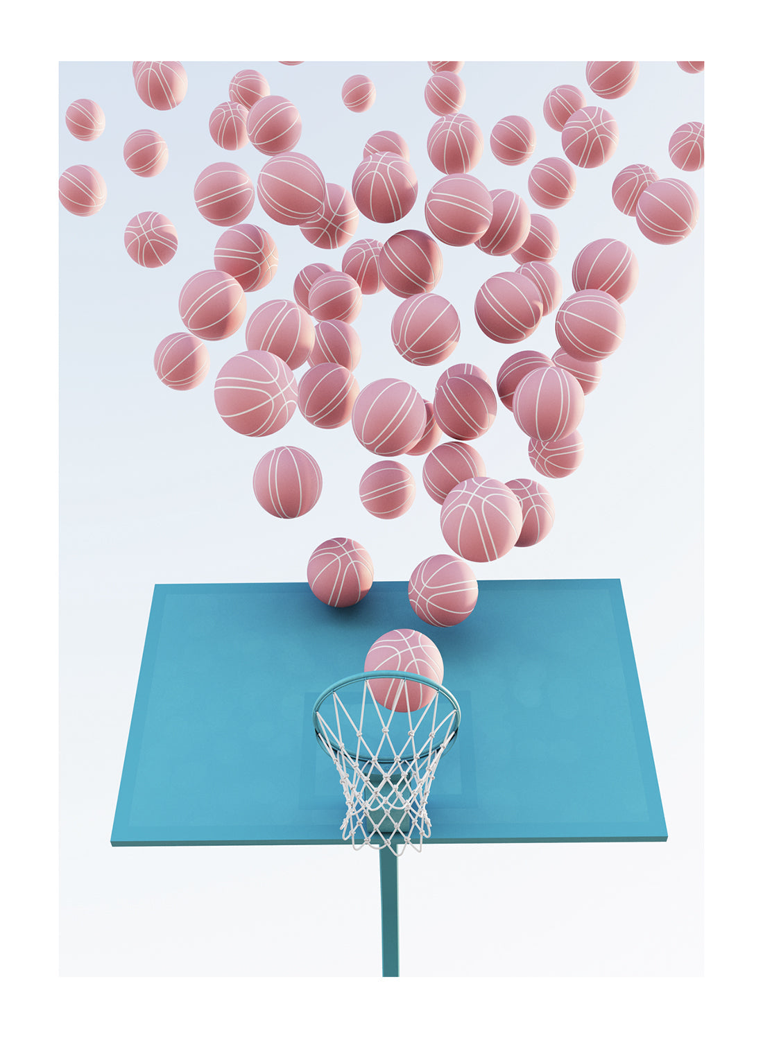 BASKETBALL COURT PASTEL