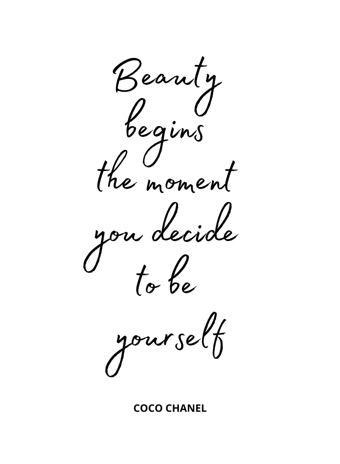 BEAUTY QUOTES COCO CHANEL