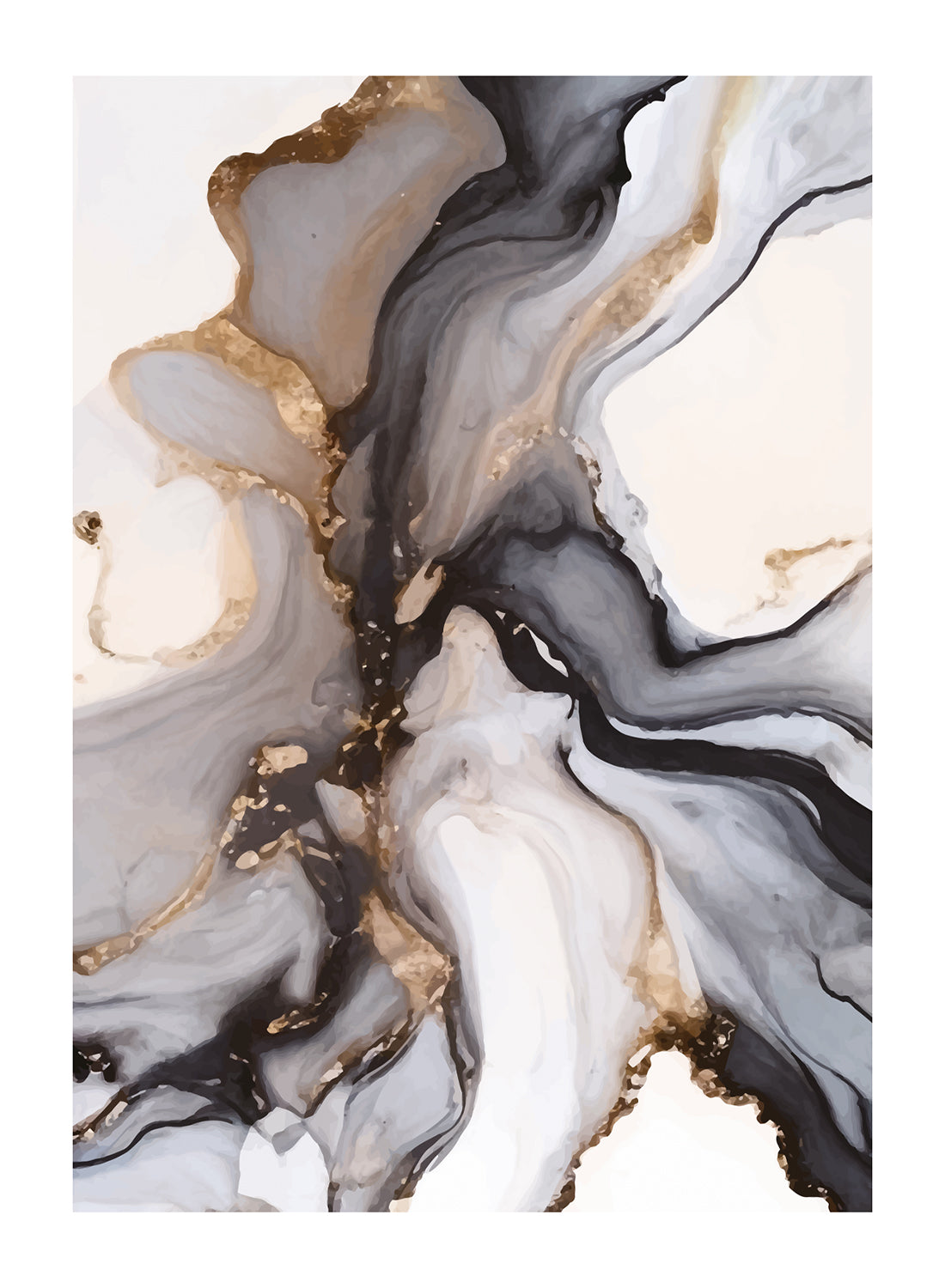 DARK GOLD MARBLE NO1