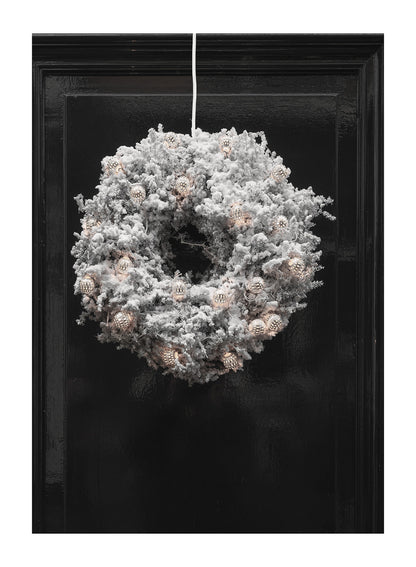 FROSTED HOLIDAY WREATH