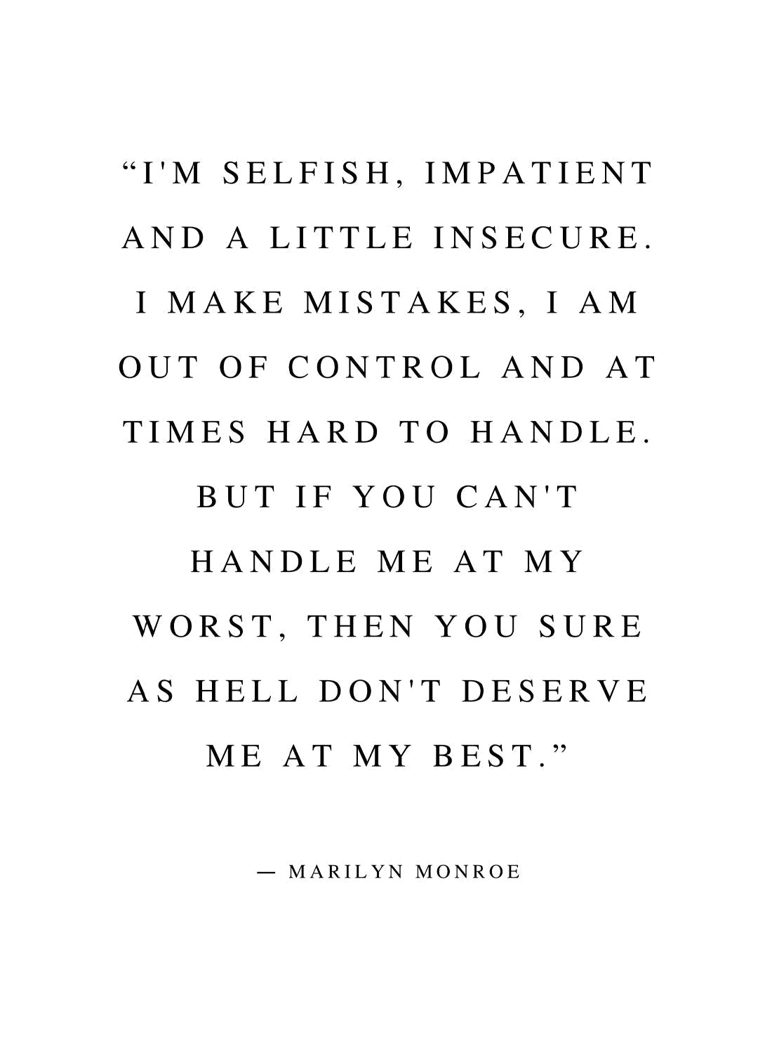 MARILYN MONROE QUOTE
