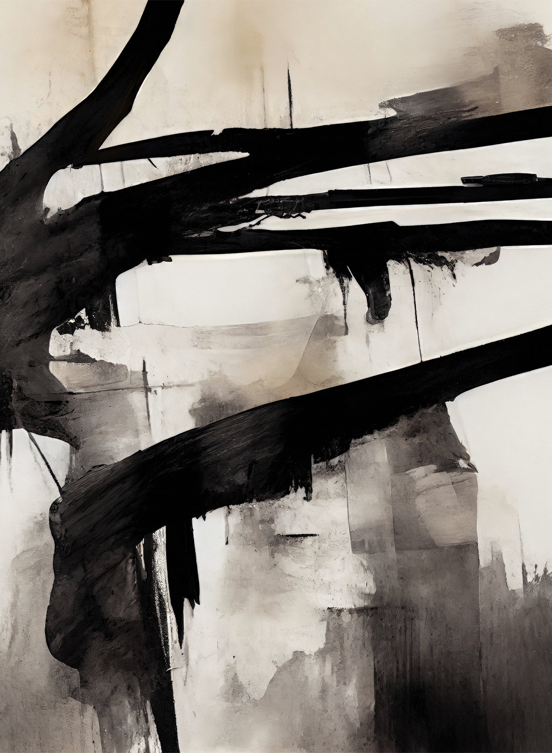 ABSTRACT BLACK AND BEIGE