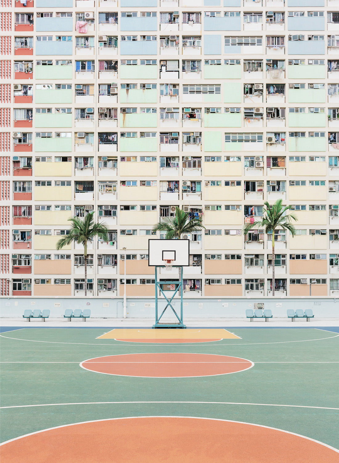 COLORFUL BASKETBALL COURT