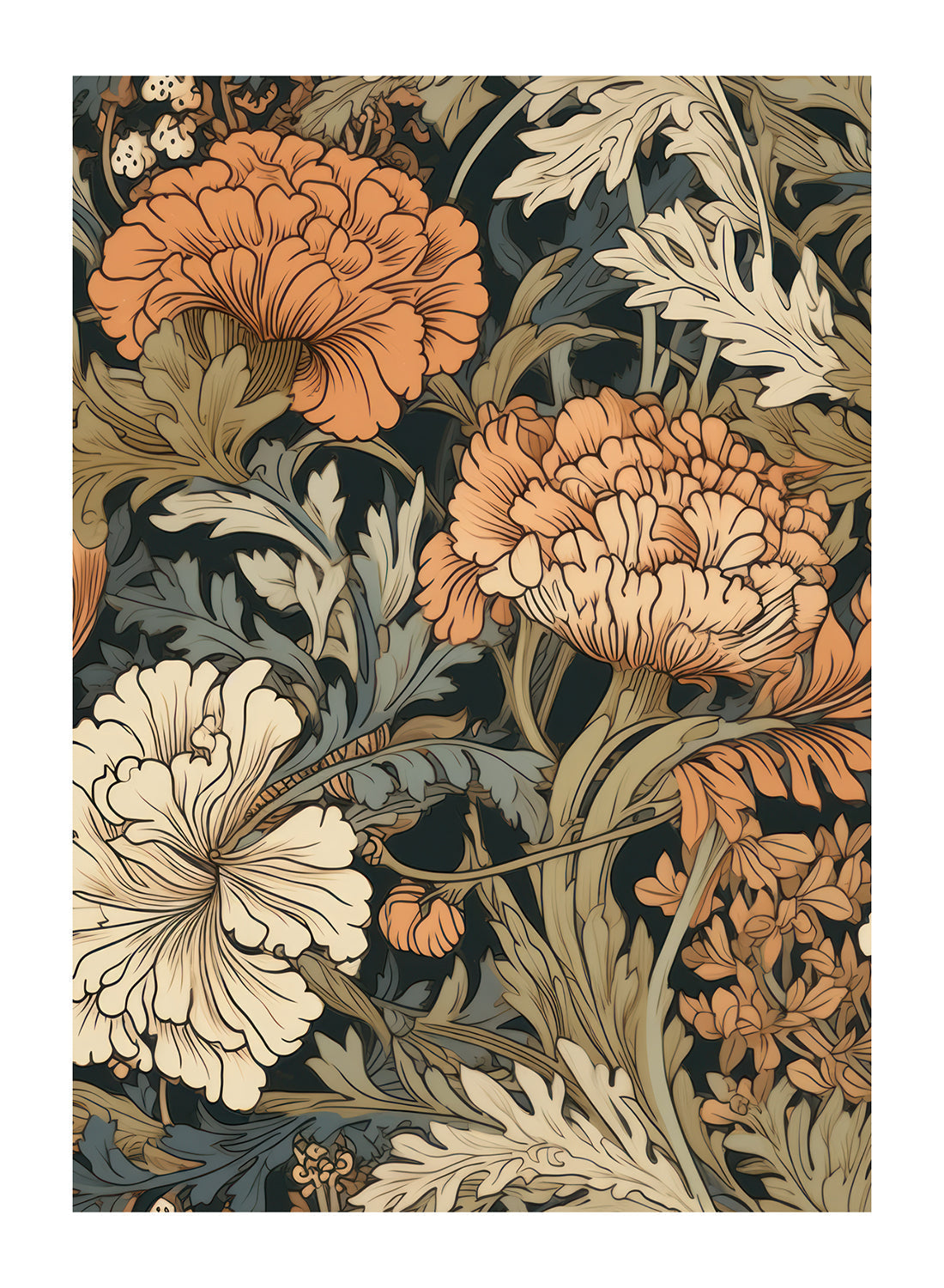 AUTUMN FLOWERS PATTERN