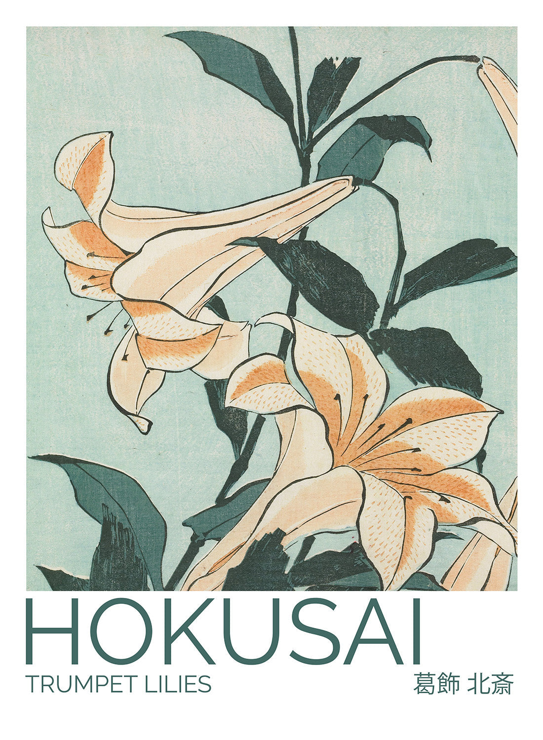 HOKUSAI TRUMPET LILIES