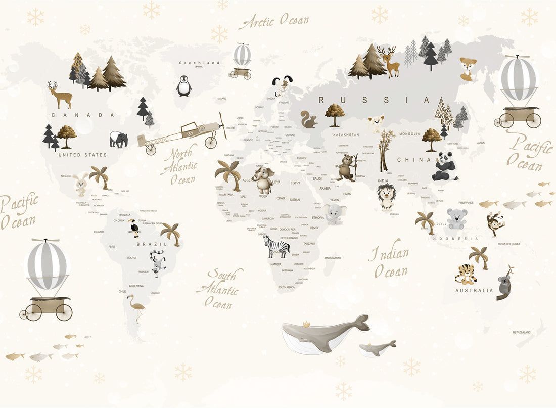 CUTE WORLD MAP