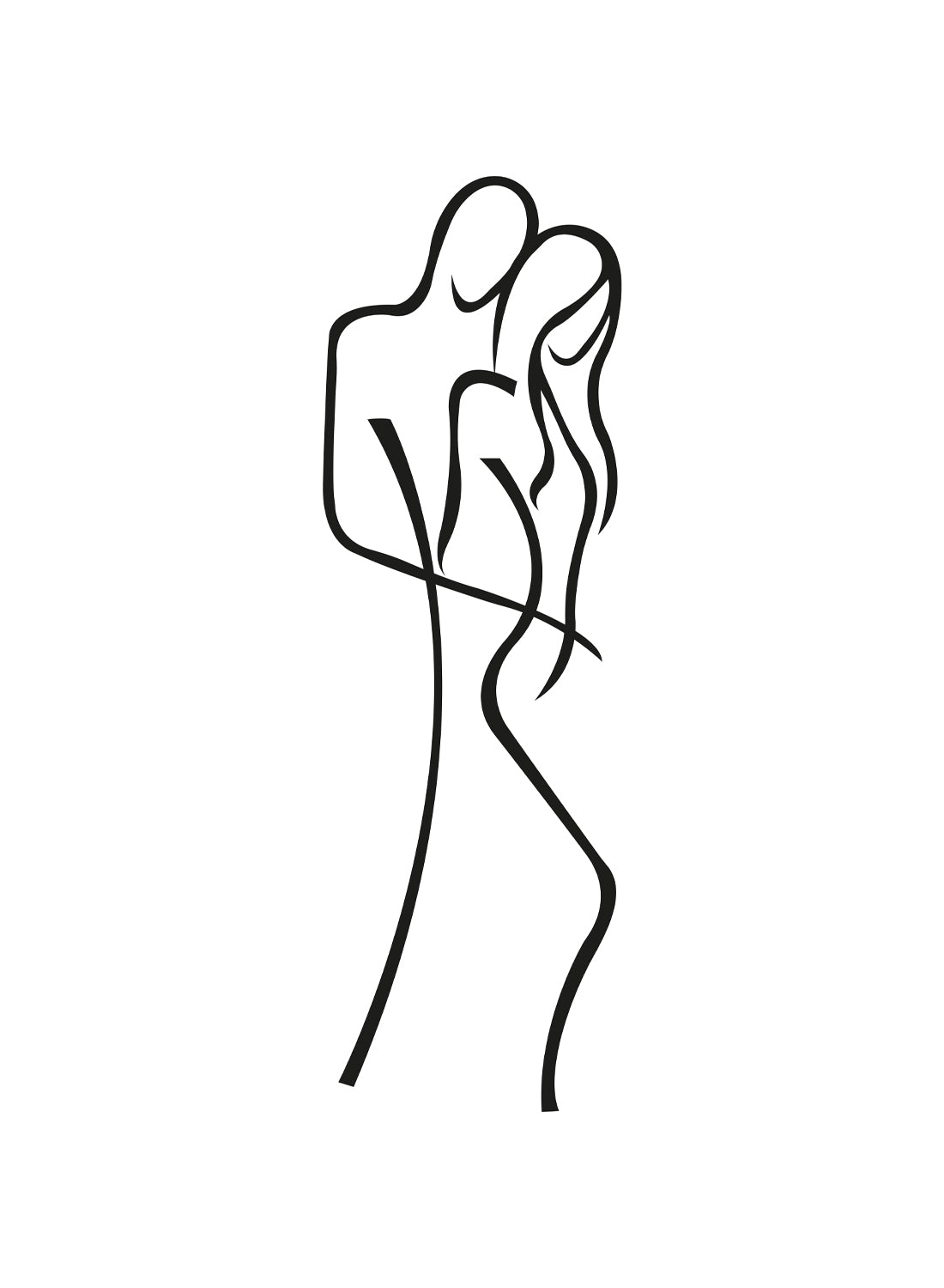 COUPLE LINE ART LOVE