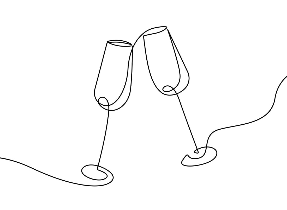 CHEERS LINE ART
