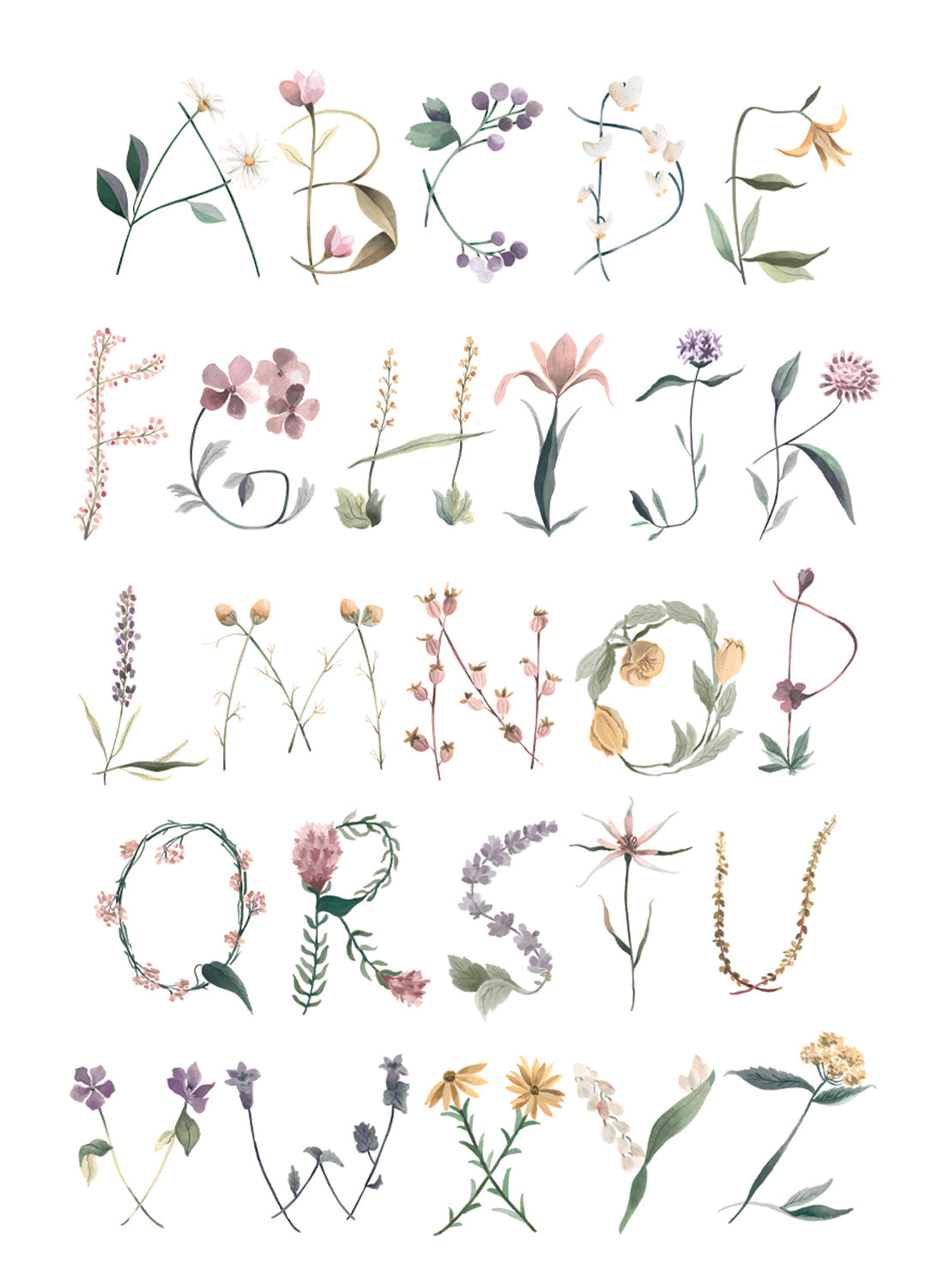 ALPHABET FLOWER