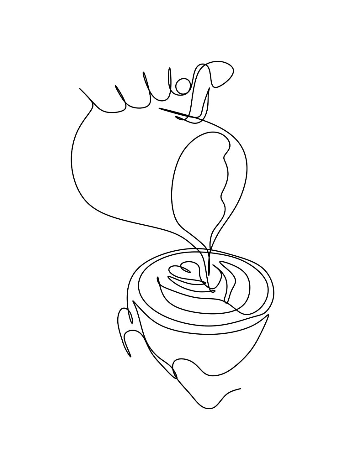 CUP LINE ART