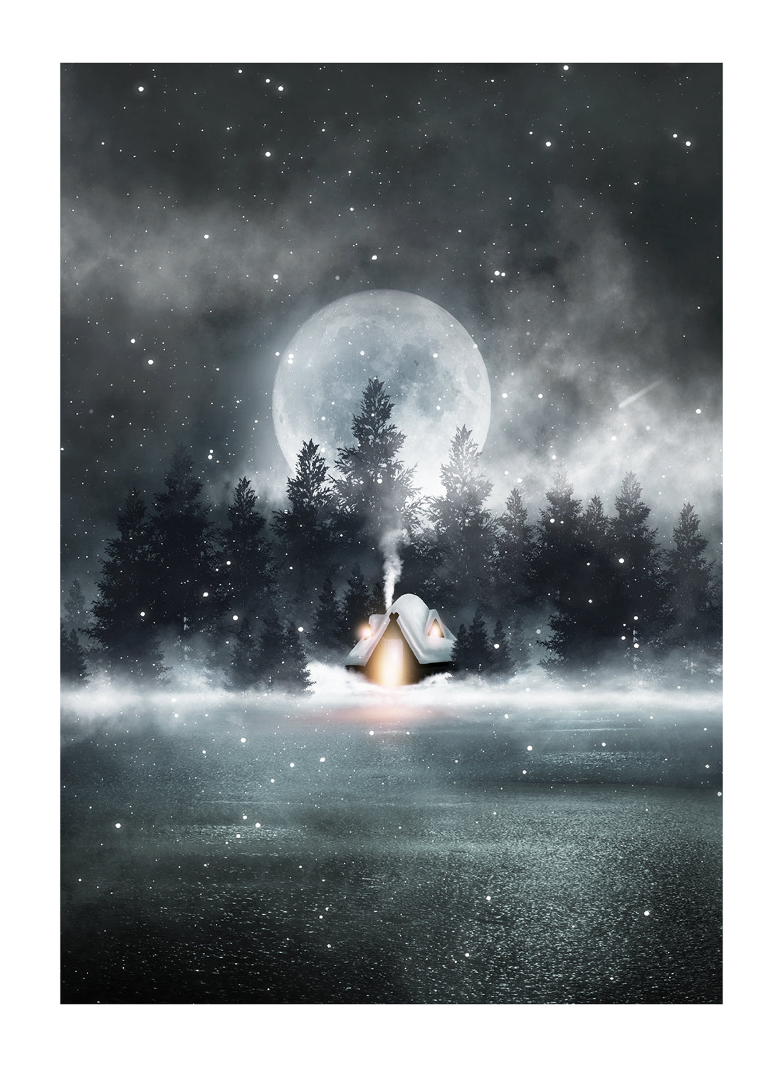MAGIC CHRISTMAS HOUSE IN FOREST