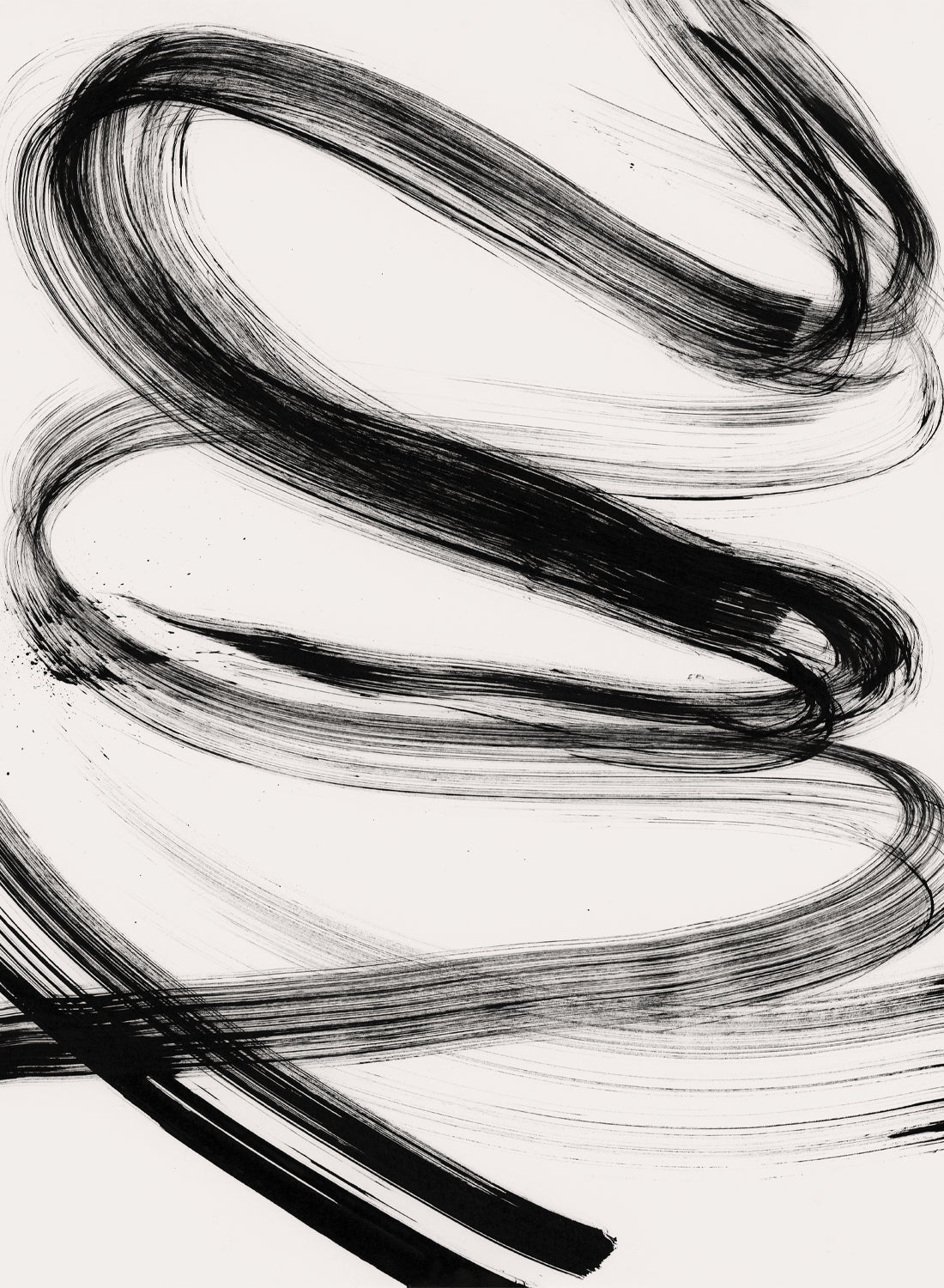BLACK BRUSH STROKES NO2