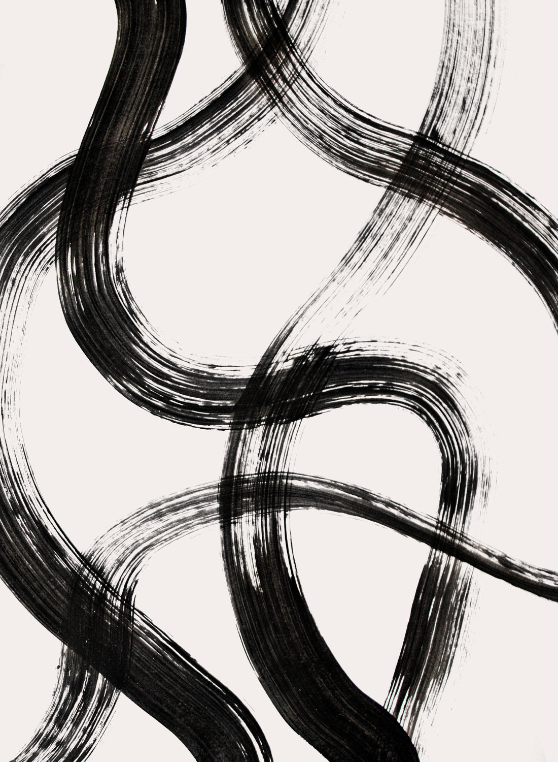 BLACK BRUSH STROKES NO1