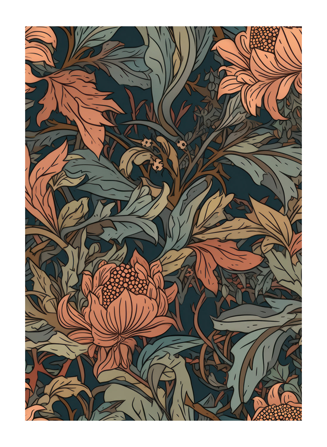 FALL FLOWERS PATTERN