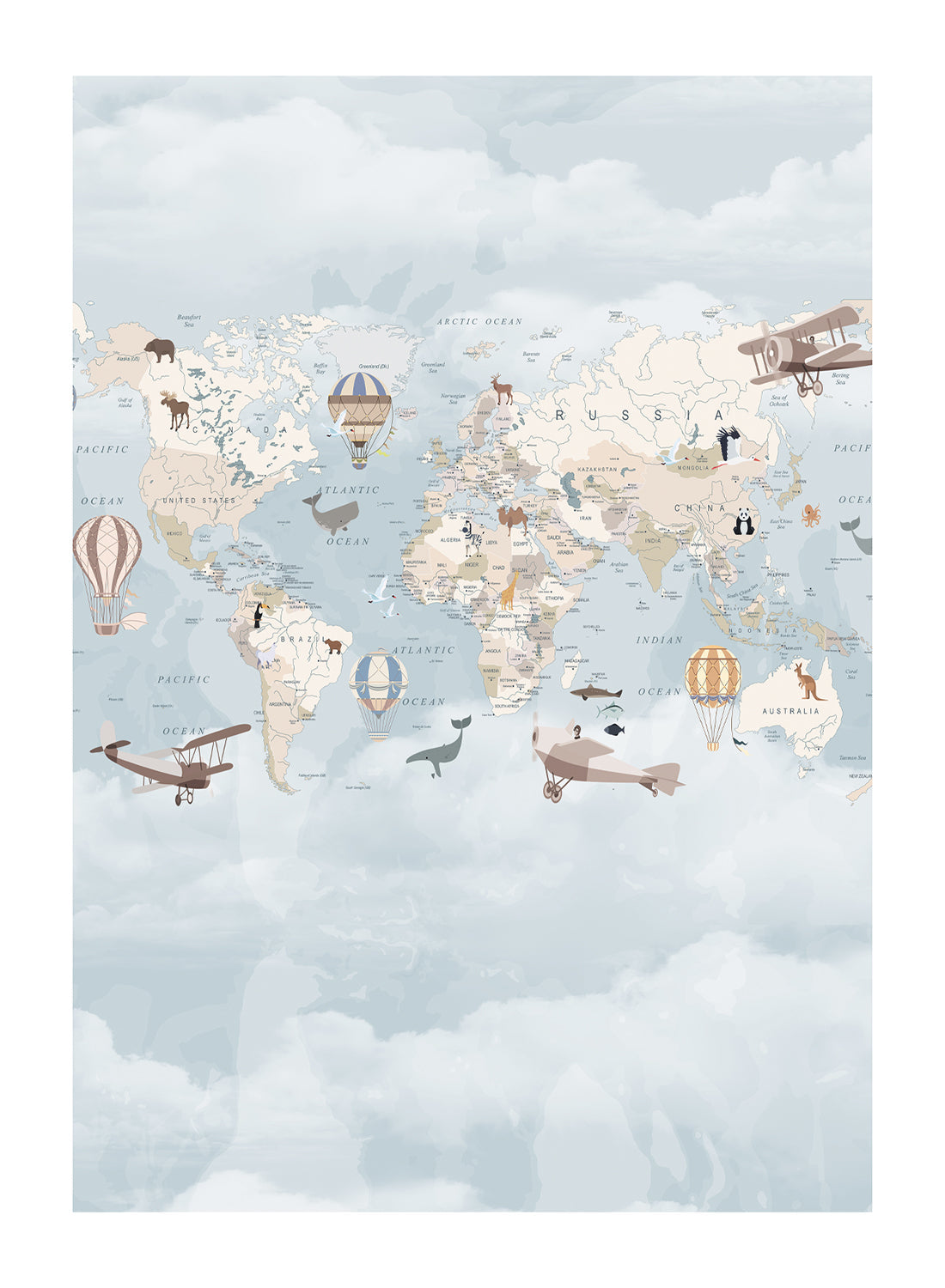CUTE WORLD MAP