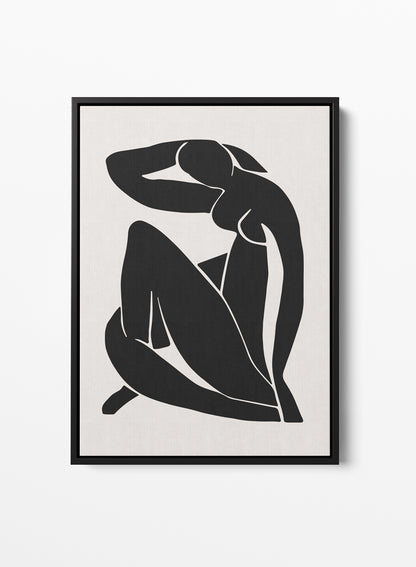 CANVASRAM SVART