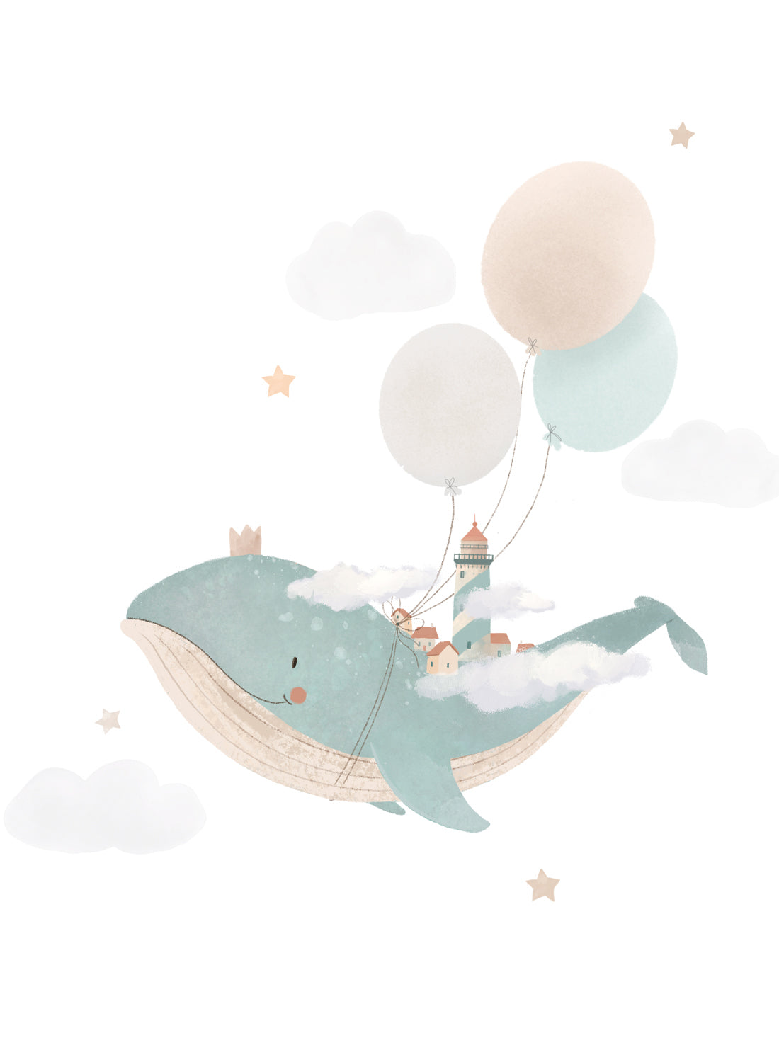 CUTE WHALE ILLUSTRATION